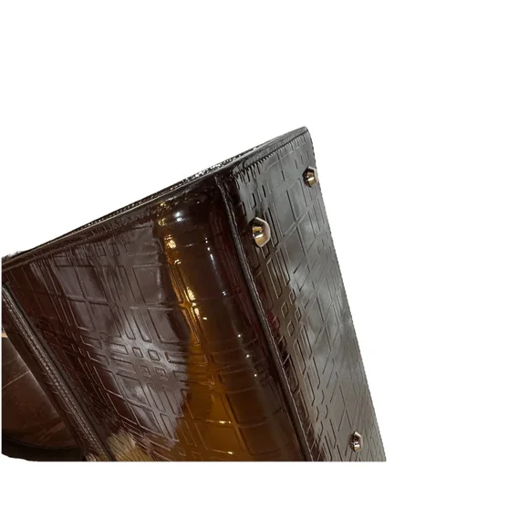 Burberry Nova Check Patent Leather Top Handle Bag - Picture 7 of 16